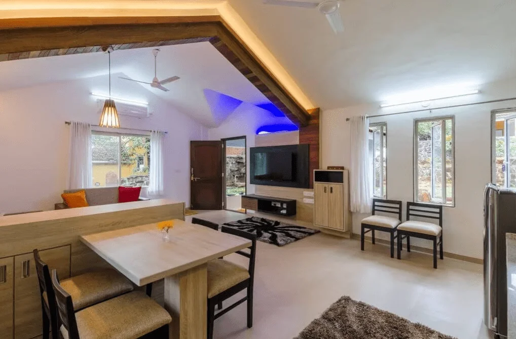 Villa living and dining area